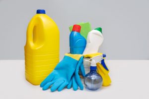 Household Cleaning Products. Sanitizing concept Hausreinigung – zuverlässig und gründlich, Umzug Salzburg